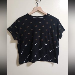 Nike logo crop top
